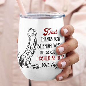 Dad, Thanks For Slipping Mom, Gift For Dad, Persozalized Mug, Father's Day Gift - Coffee Mug - GoDuckee