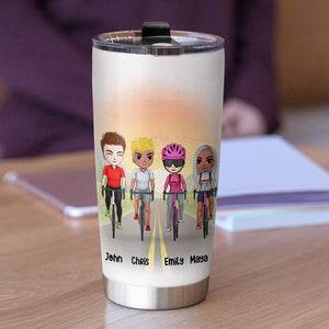 Personalized Cycling Friends Tumbler - I Tried To Form A Gang Once - Tumbler Cup - GoDuckee