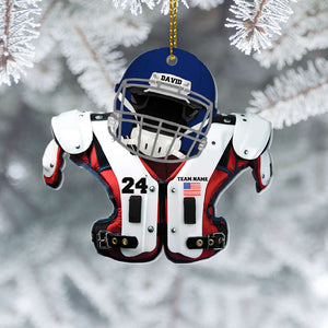 American Football Ornament, Personalized Ornament, Gift For Football Fans - Ornament - GoDuckee