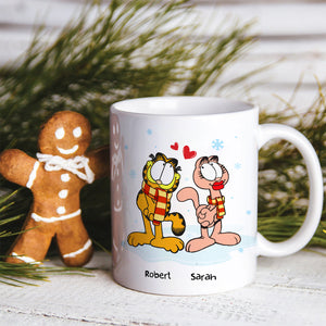 Cat Couple You're The Only One I Want To Annoy, Personalized White Mug, Christmas Gift For Couples - Coffee Mug - GoDuckee