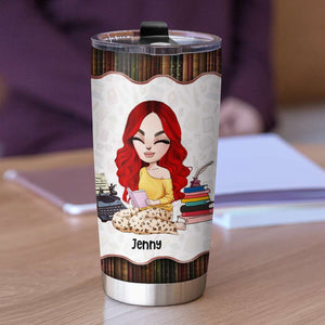 Personalized Writer Tumbler Cup - Writing Because Murder Is Wrong - Tumbler Cup - GoDuckee