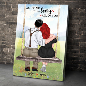 All Of Me Loves All Of You, Personalized Couple Poster, Gift For Couples - Poster & Canvas - GoDuckee