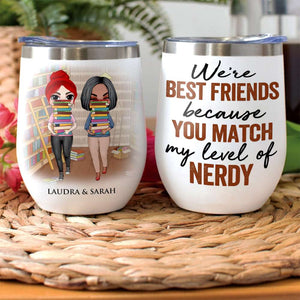 Personalized Book Girls Wine Tumbler - We're Best Friends - Wine Tumbler - GoDuckee