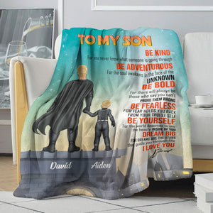 To My Daughter/Son... I Love You Dad - Personalized Blanket - Blanket - GoDuckee