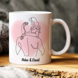 I Challenge You To A Who Better In Bed Personalized White Mug - Coffee Mug - GoDuckee
