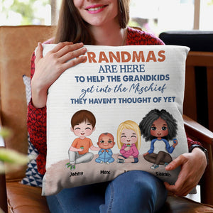 Personalized Grandma Pillow, To Help The Grandkids Get Into The Mischief - Pillow - GoDuckee