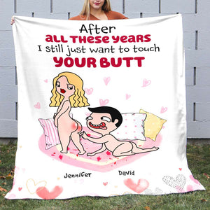 After All These Years, Gift For Couple, Personalized Blanket, Naughty Couple Blanket, Anniversary Gift - Blanket - GoDuckee