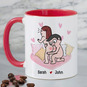 Roses Are Red, True Love is Rare, Personalized Couple Mug, Gift For Couple - Coffee Mug - GoDuckee