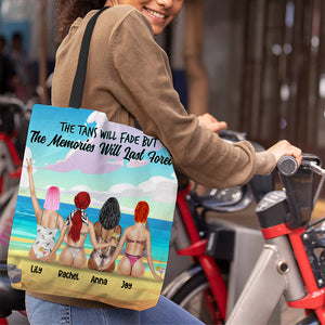 Personalized Friends Tote Bag - The Tans Will Fade But The Memories Will Last Forever - Tote Bag - GoDuckee