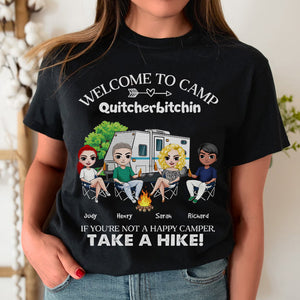 Personalized Camping Shirt - If You're Not A Happy Camper, Take A Hike - Shirts - GoDuckee