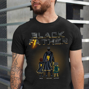 Black Father Personalized Shirt, Gift For Family - Shirts - GoDuckee