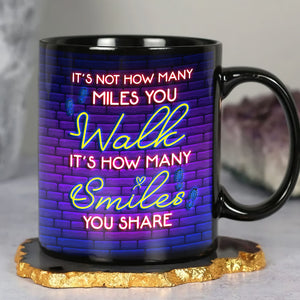 It's Not How Many Walk Personalized Black Mug, Gift For Family - Coffee Mug - GoDuckee