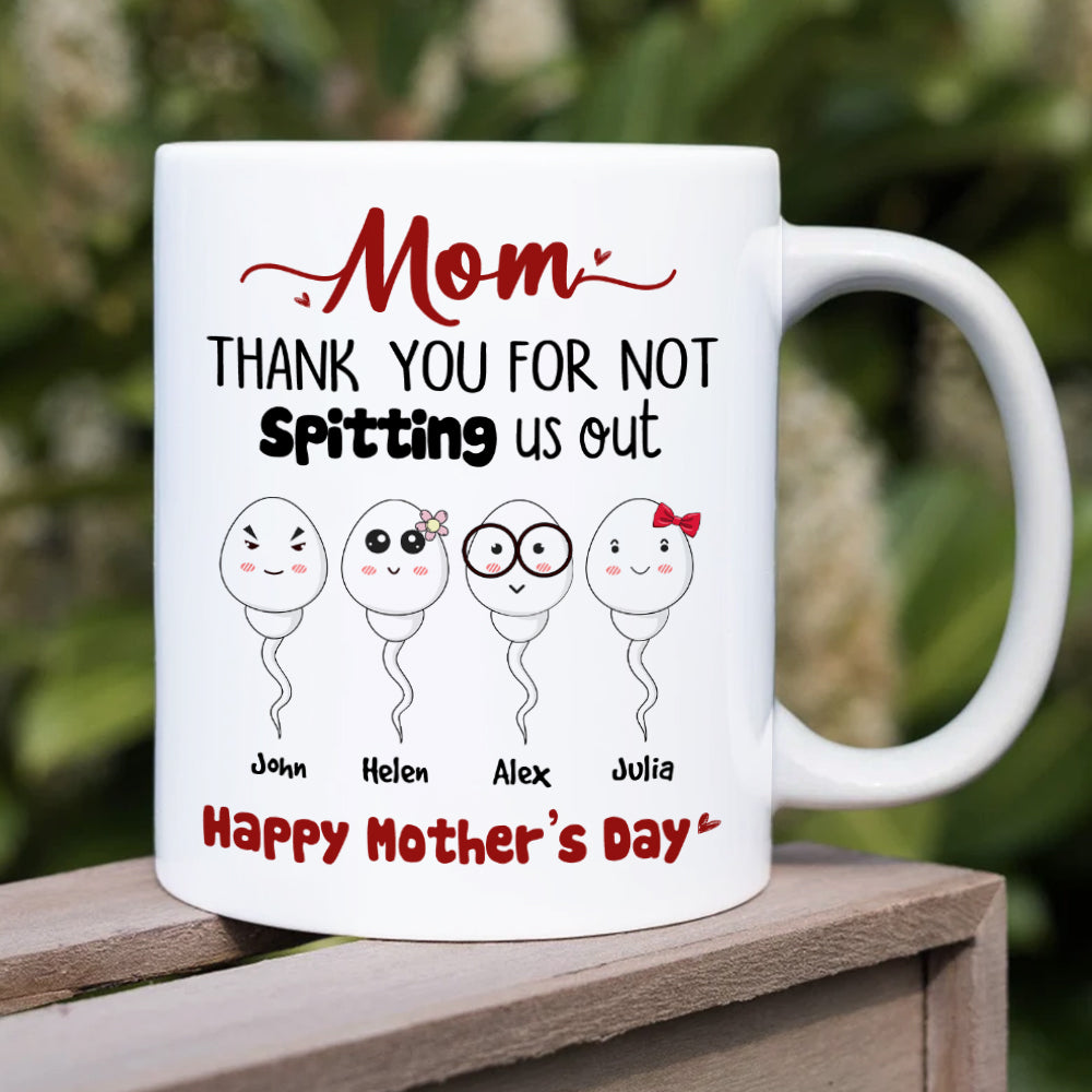 Mom Olive You - Cute Mug for Mom, Pun Mothers Day gift