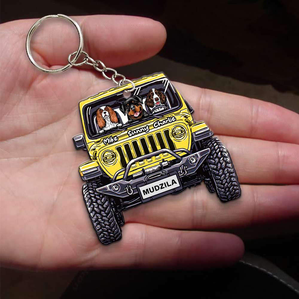 Keychain - Jeep Have Fun Out There (Acrylic)