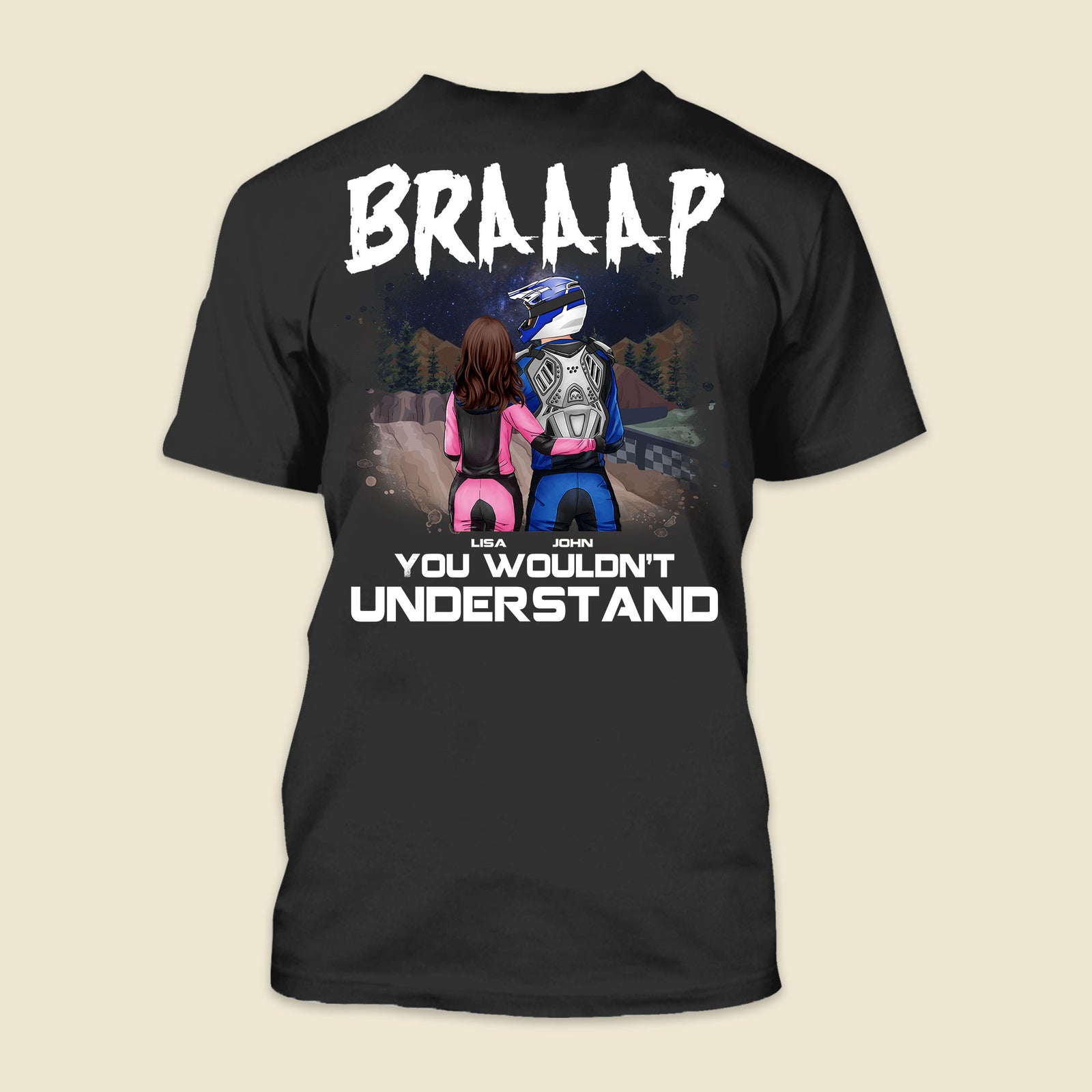 Motocross Couple Braaap You Don't Understand Personalized Shirts - Shirts - GoDuckee