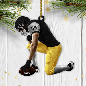 Personalized Football Acrylic Ornament, Gift For Football Fans - Ornament - GoDuckee