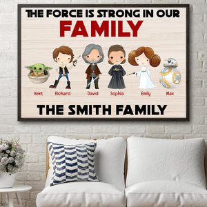 Family It Is Strong In This Family, Personalized Canvas Print - Poster & Canvas - GoDuckee