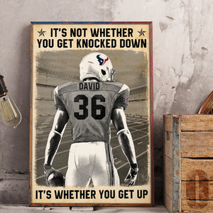 American Football, 01qhqn131222 Personalized Canvas Print - Poster & Canvas - GoDuckee