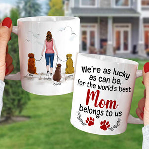 I'm As Lucky As Can Be, Personalized Mug, Gift For Mother's Day - Coffee Mug - GoDuckee