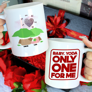 Baby Only One For Me, Naughty Couple White Mug - Coffee Mug - GoDuckee