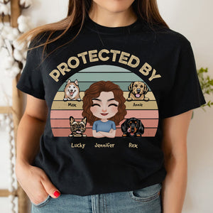 Dogs Protected By Me Personalized Shirt For Dog Lovers - Shirts - GoDuckee