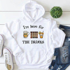 I'm Here For The Drinks, Personalized Shirt - Shirts - GoDuckee
