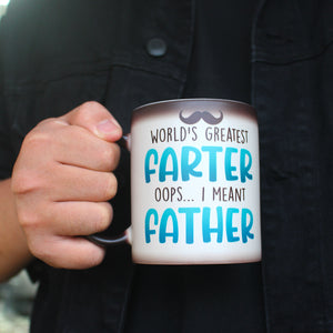 World's Greatest Farter, Personalized Magic Mug, Funny Father's Day Gift For Dad - Magic Mug - GoDuckee