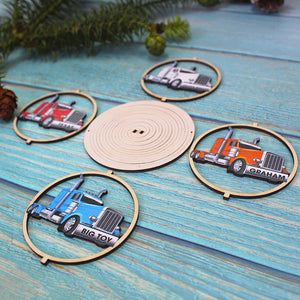 Trucker Semi Truck SORMHC, Personalized 3D Ornament - Ornament - GoDuckee