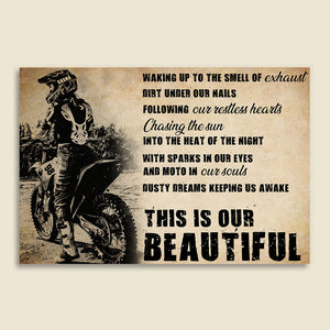 Personalized Motocross Girl Poster - This Is Our Beautiful - Poster & Canvas - GoDuckee