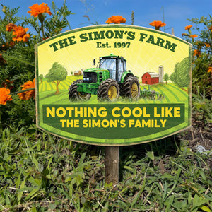Farm Trucker Nothing Cool Like - Personalized Metal Sign - Metal Wall Art - GoDuckee