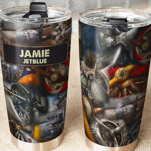 Pilot Propeller - Personalized Tumbler Cup - Tumbler Cup - GoDuckee