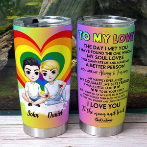 To My Love - Personalized Tumbler Cup - Gift For Couple - Tumbler Cup - GoDuckee