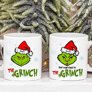 Personalized Green Character Couple Mug, Christmas Gift For Couples - Coffee Mug - GoDuckee