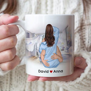 I Love Your Face Especially When It's In Between My Legs Personalized Couple Mug, Gift For Couple - Coffee Mug - GoDuckee