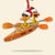 Kayak Duck Personalized Flat Acrylic Ornament, Christmas Gift - Ornament - GoDuckee