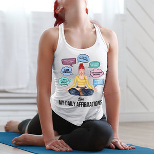My Daily Affirmations - I Am Always Enough, Personalized Yoga Girl Shirt, Gift for Yoga Lovers - Shirts - GoDuckee
