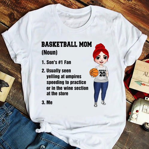 Basketball Mom Definition - Personalized Shirts - Shirts - GoDuckee