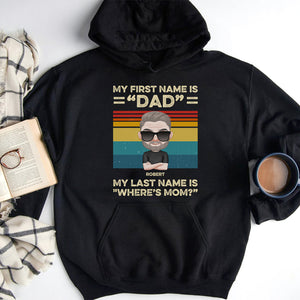My First Name Is Dad Personalized Mug, Gift For Father - Shirts - GoDuckee