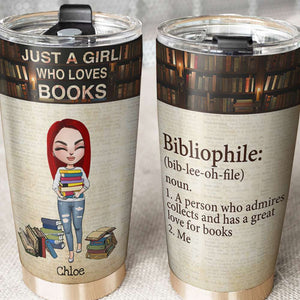 Personalized Book Lover Tumbler Cup - A Person Who Admires Collects And Has A Great Love For Books - Tumbler Cup - GoDuckee