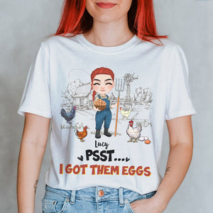 I Got Them Eggs - Personalized Chicken Shirt - Gift For Farmer - Shirts - GoDuckee