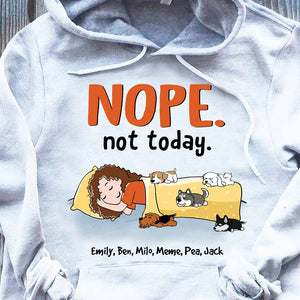 Dog Nope Not Today - Personalized Shirts - Shirts - GoDuckee