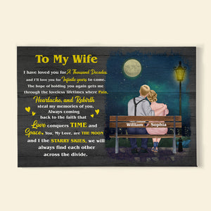 We Will Always Find Each Other Across The Divide Personalized Couple Canvas Print, Gift For Couple - Poster & Canvas - GoDuckee