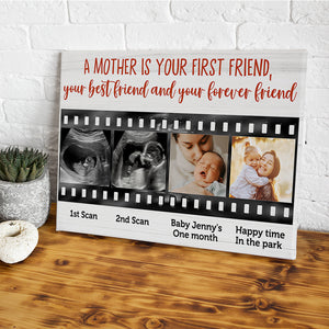 Mother's Day - Custom Photo Poster - A Mother Is Your First Friend - Film Strip Frame - Poster & Canvas - GoDuckee