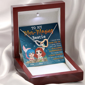 Mermaid To My Mer-mazing - Personalized Message Card Jewelry Necklace - Jewelry - GoDuckee