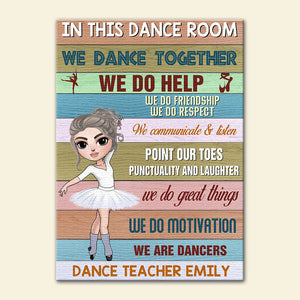 Personalized Dance Teacher Canvas - In This Dance Room We Dance Ballet Together - Poster & Canvas - GoDuckee