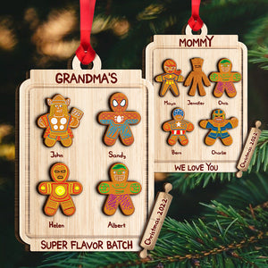 Personalized Family Gingerbread Ornament, Christmas Tree Decor - Ornament - GoDuckee