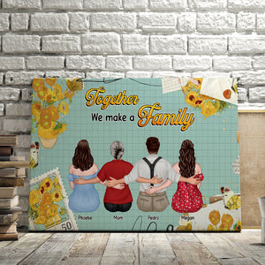 Together We Make A Family- Gift For Family- Personalized Canvas Print- Family Poster Canvas - Poster & Canvas - GoDuckee