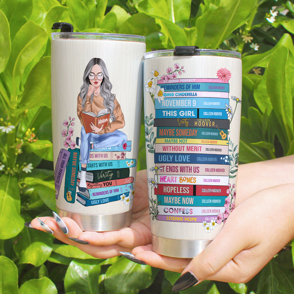 Reading Girl 02HUHU300123 Personalized Tumbler - Tumbler Cup - GoDuckee
