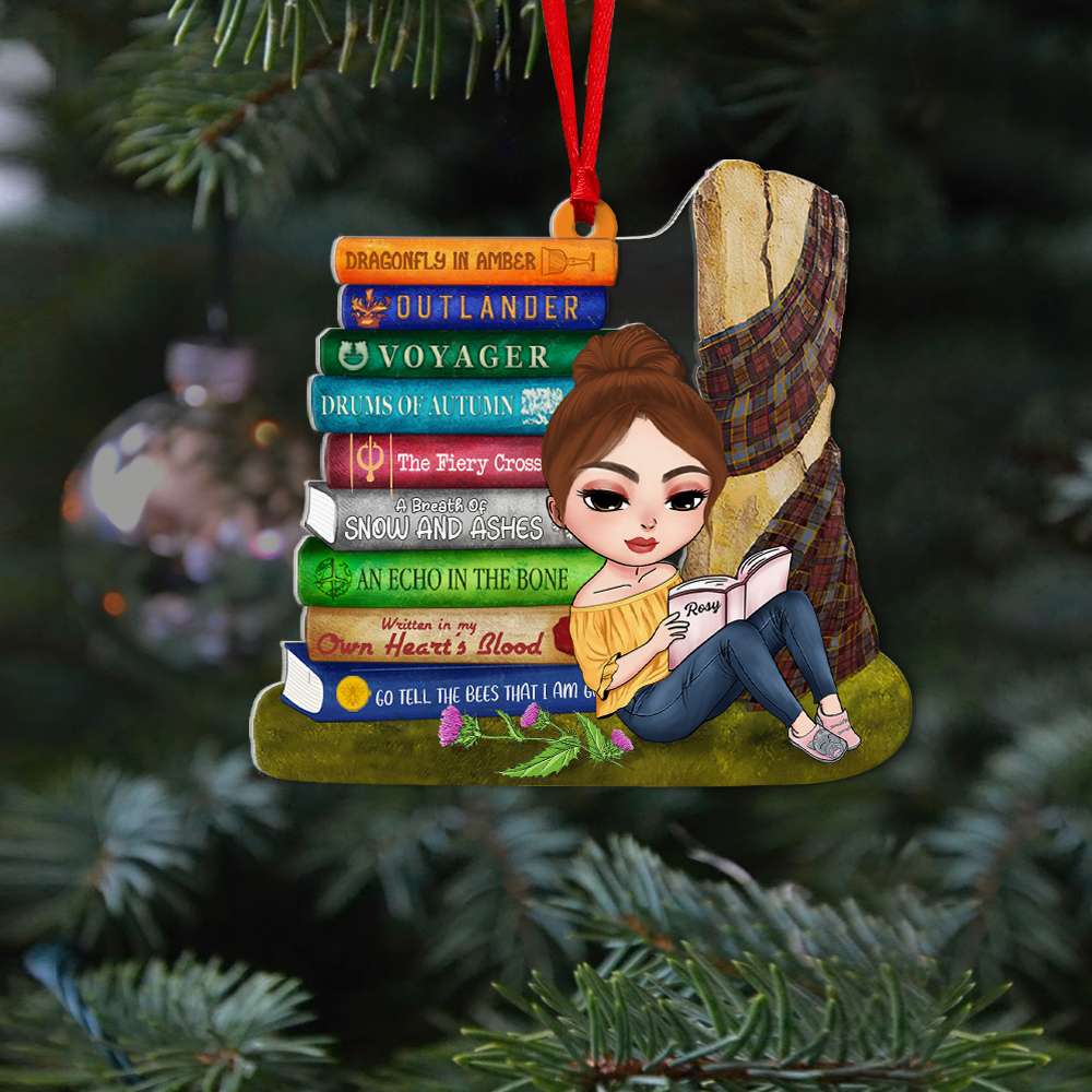 Outlander Girl Reading, Personalized Acrylic Ornament bao0811 - Ornament - GoDuckee