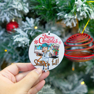 Merry Christmas Shitter's Full Personalized Personalized 3d Dual Spiral Ornament - Ornament - GoDuckee